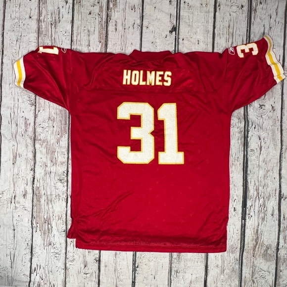 Priest Holmes Kansas City Chiefs Reebok NFL Football Sports Jersey - Picture 2 of 6